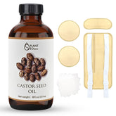 Sneosnai castor oil bottle in amber glass preserves purity for storage