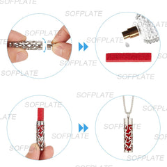 SOFPLATE locket cylinder box packaging showcases gift-ready aromatherapy jewelry.