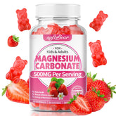 Softbear Magnesium Gummies bottle highlights 500mg per serving for daily support.