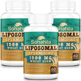 Sohahila Spermidine softgel bottle front highlighting the premium formula and packaging