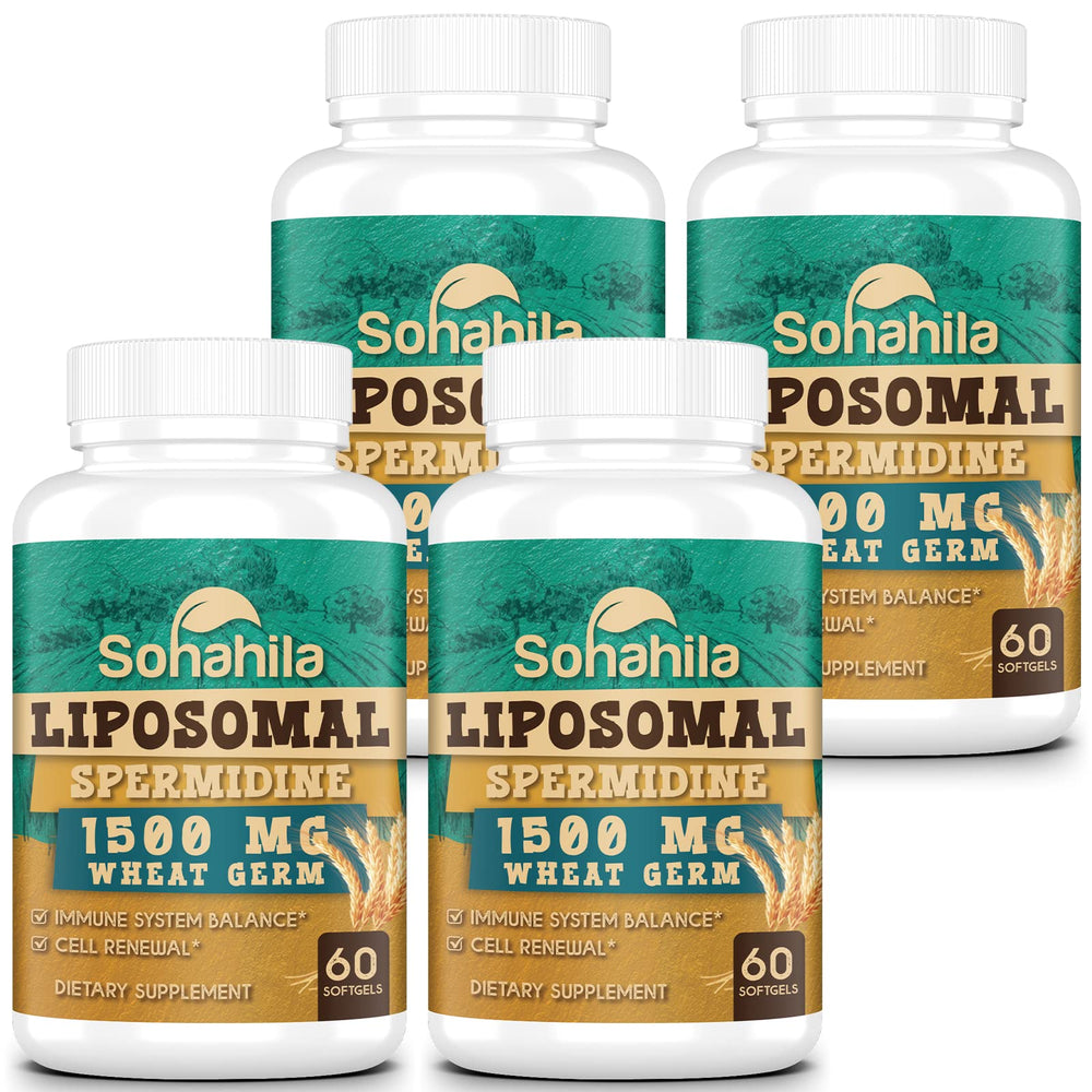 Sohahila Spermidine Softgels bottle for easy daily supplement use