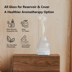SOICARE diffuser with one-button control for simple mist and light settings