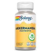 SOLARAY Akk11 bottle front shows clean label for vegan postbiotic support