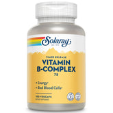SOLARAY B-Complex 75mg bottle front with clear labeling for easy selection