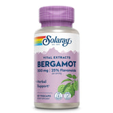 SOLARAY Bergamot 500 mg bottle front showing label for an active lifestyle.