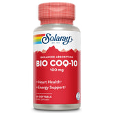SOLARAY Bio CoQ-10 bottle demonstrates enhanced absorption for energy support.