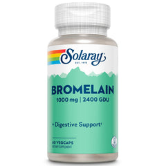 SOLARAY Bromelain capsule 1000mg supports natural enzyme activity for digestion.