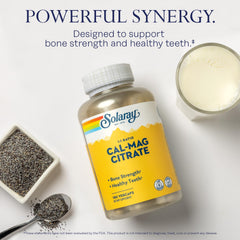 Solaray Cal Mag Citrate capsules ready for daily use