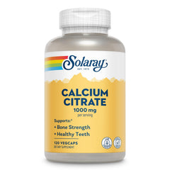 SOLARAY calcio citrato 1000mg en botella para huesos fuertes