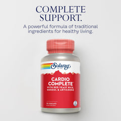 SOLARAY Cardio Complete artichoke extract close-up shows natural botanicals for daily wellness