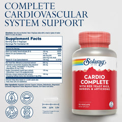 SOLARAY Cardio Complete guggul capsule close-up highlighting traditional herbal support