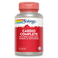 SOLARAY Cardio Complete bottle with red yeast rice supports daily heart wellness