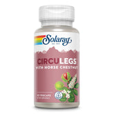 SOLARAY Circulegs bottle and label demonstrate vegan wellness support.