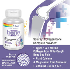 Solaray Collagen Bone Complete marine collagen types 1 and 3 for joint support.