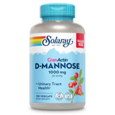 SOLARAY D-Mannose 1000mg CranActin bottle promotes urinary wellness