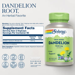 Close-up of 1040 mg per serving label on SOLARAY bottle.