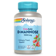 SOLARAY D-Mannose CranActin bottle front showing urinary wellness support