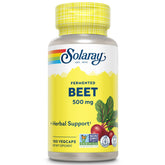 SOLARAY fermented beet root extract bottle pour for easy daily energy support