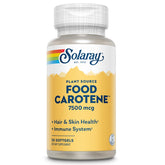 SOLARAY Food Carotene botella de cápsulas para la salud ocular