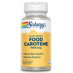 SOLARAY Food Carotene botella de cápsulas para la salud ocular