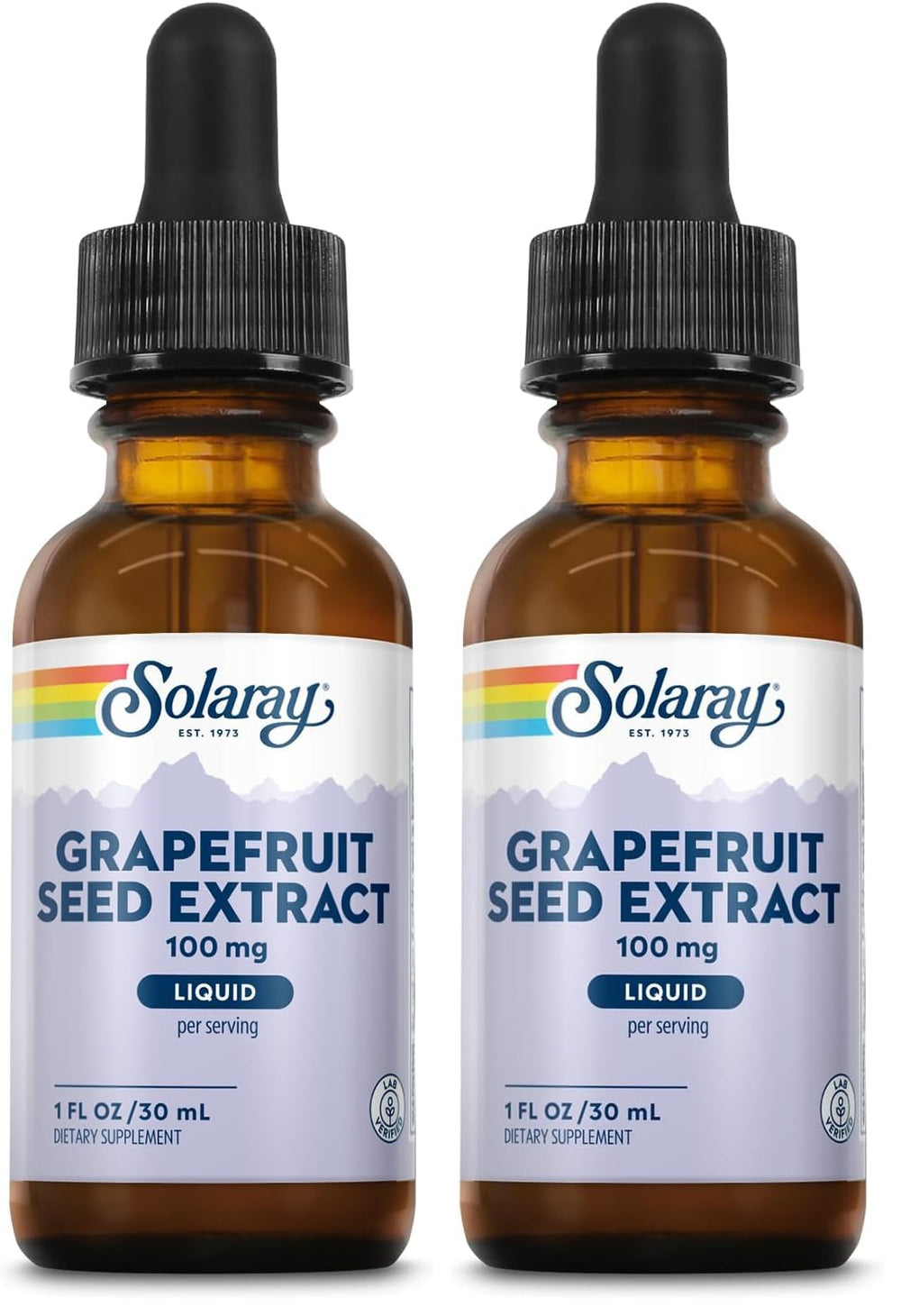 SOLARAY Grapefruit Seed Extract Drops bottle pour for easy daily wellness routine.
