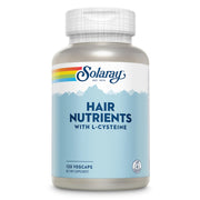 SOLARAY Hair Nutrients bottle with L-Cysteine for daily hair support.