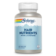 SOLARAY Hair Nutrients bottle with L-Cysteine for daily hair support.