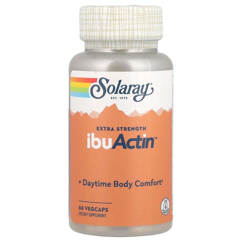 SOLARAY IbuActin turmeric-ginger capsules for daily body comfort