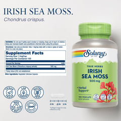 SOLARAY Irish Sea Moss capsules ready for daily wellness routines.