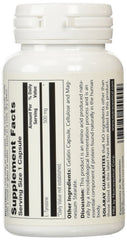 SOLARAY L-Tyrosine Veg Cap label view, highlights natural fermentation origin.