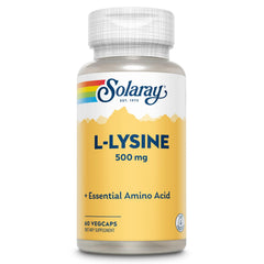 SOLARAY L Lysine 500 mg bottle front for daily wellness