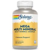SOLARAY Mega Multi Mineral bottle front emphasizes complete daily mineral support