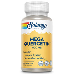 Solaray Mega Quercetin bottle with bromelain for immune support
