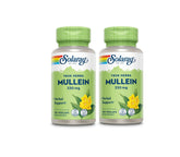 SOLARAY Mullein Leaf capsules pack two bottles for daily use.