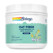 SOLARAY Oat Fiber bottle front, gluten-free and vegan labeling.