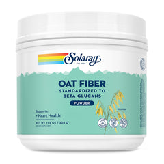 SOLARAY Oat Fiber bottle front, gluten-free and vegan labeling.
