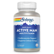 SOLARAY Once Daily Active Man bottle front for daily energy and immune readiness.