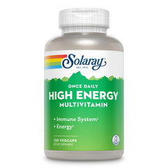 SOLARAY Once Daily High Energy Multivitamin bottle front showing daily energy support