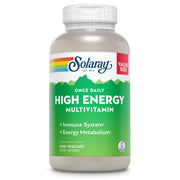 SOLARAY Once Daily High Energy Multivitamin bottle ready for daily energy support.