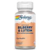 SOLARAY One Daily Bilberry & Lutein bottle front for easy daily eye care