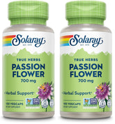 SOLARAY Passion Flower capsules bottle front for soothing routines
