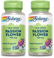 SOLARAY Passion Flower capsules bottle front for soothing routines