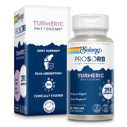 Solaray ProSorb Turmeric bottle front highlighting high absorption for joint support