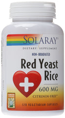 Solaray Red Yeast Rice bottle for simple daily use