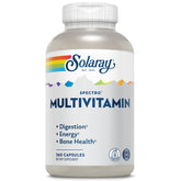 SOLARAY Spectro Multivitamin Iron Free bottle front, complete daily formula for wellness