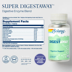 SOLARAY Super Digestaway capsules close-up showing veggie capsule format