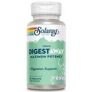 SOLARAY Super Digestaway plant enzymes bottle with veggie capsules for daily digestive support