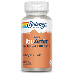 SOLARAY Super IbuActin bottle pour for quick daily intake.
