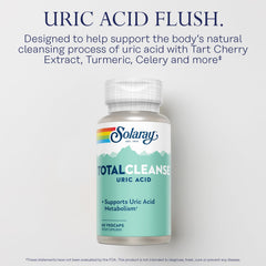 Solaray Total Cleanse celery seed capsules showcase natural metabolism support.