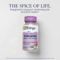 SOLARAY turmeric capsules ready for easy daily intake